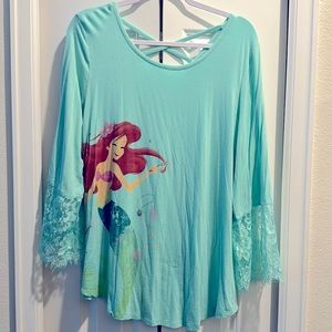 Mint Little Mermaid Lace Shirt